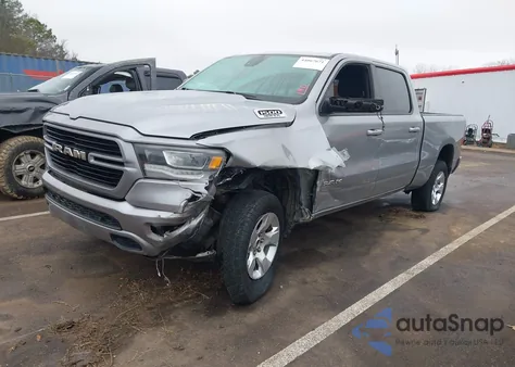 2019 Ram 1500 Big Horn/Lone Star 4X4 6'4 Box z USA, uszkodzony, nr VIN 1C6SRFMT2KN521613